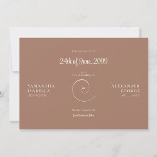 Reserve A Data Casamento Atemporal Minimalista com Ampersand e Mo