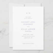 Casamento Azul Simples e Elegante
