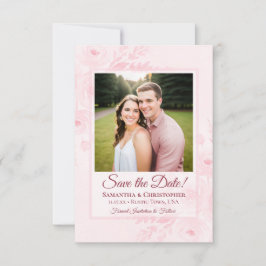 Reserve A Data Casamento Boho Chic Rosa Bege Peônias & Foto
