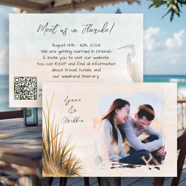 Reserve A Data Casamento Boho Costeiro Tudo em Um (Criador carregado)