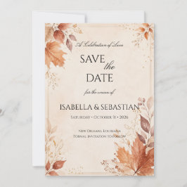 Reserve A Data Casamento Boho Outono