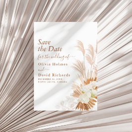 Reserve A Data Casamento Boho Terracotta Pampas Grass e Orquídeas