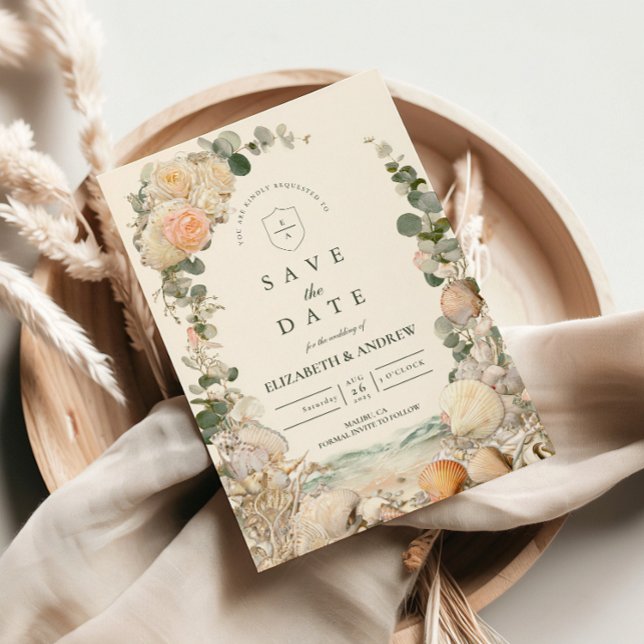 Reserve A Data Casamento Botânico de Conchas do Mediterrâneo (Criador carregado)