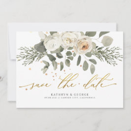 Reserve A Data Casamento Botânico de Coral Floral Verde