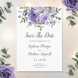 Reserve A Data Casamento Botânico de Eucalipto Roxo Dusty