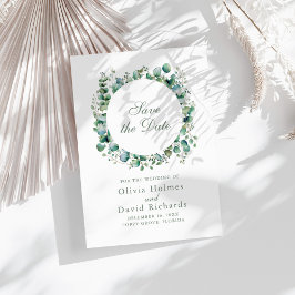 Reserve A Data Casamento Botânico Eucalyptus Modern Greenery