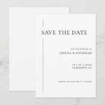 Casamento Branco e Negro Moderno Elegante