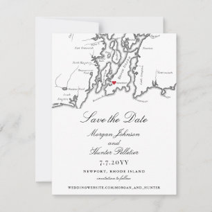 Reserve A Data Casamento Branco Elegante da Ilha Rhode Newport