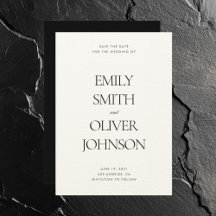 Casamento Branco Negro Limpo e Moderno Elegante