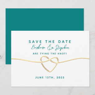 Reserve A Data Casamento Caligrafia Verde Água