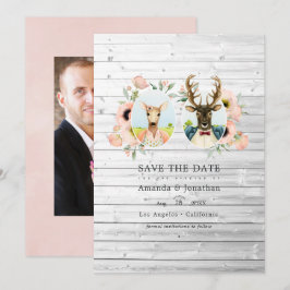 Reserve A Data Casamento Caprichoso Rústico de Floresta com Veado