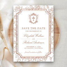 Casamento Católico Branco Vitoriano e Terracota