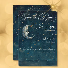 Reserve A Data Casamento Celestial de Lua Azul Crescente