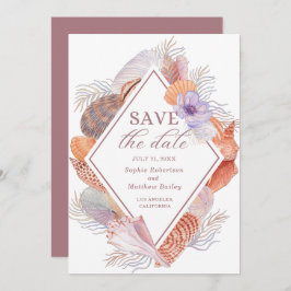 Reserve A Data Casamento Chic Costeiro de Beach Seashells