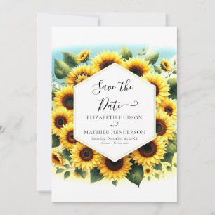 Reserve A Data Casamento Chic Sunflower Whimsical