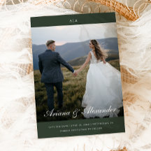 Casamento Clássico com Monograma e Letra Elegante 