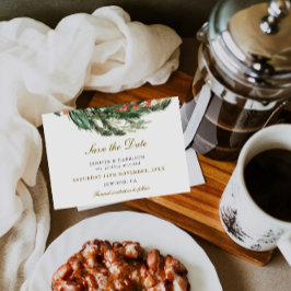 Reserve A Data Casamento Clássico De Pine De Inverno