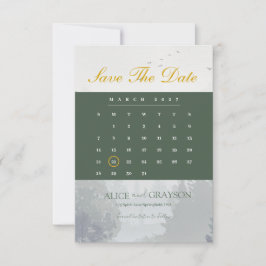 Reserve A Data Casamento Clássico em Aquarela na Floresta Rústica