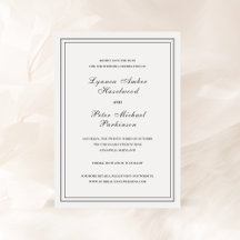 Casamento Clássico Preto e Branco Elegante