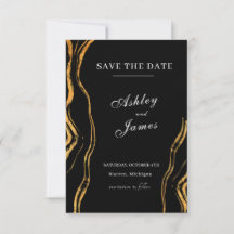 Casamento Clássico Preto e Dourado