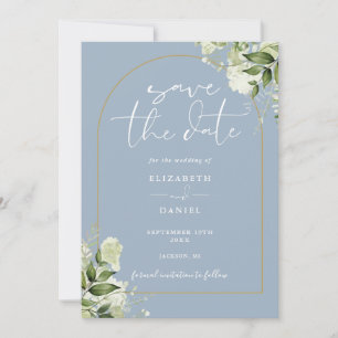 Reserve A Data Casamento Código QR Arco Dourado Verde-azulado Suj