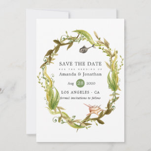 Reserve A Data Casamento com a Parede de Algas Aquáticas