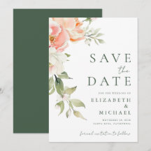 Casamento com Aquarela Floral Rosada