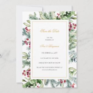 Reserve A Data Casamento com Ava Winter Greenery Berries