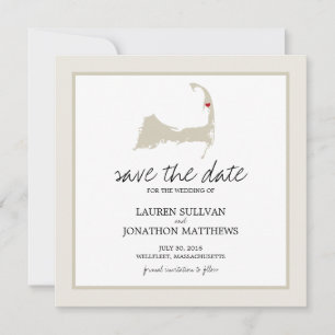 Reserve A Data Casamento com Cabo Cod da Frota Salve a Data
