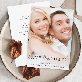 Reserve A Data Casamento com Detalhes de Código QR de Foto Minima