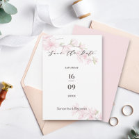 Casamento com Flor de Primavera Elegante