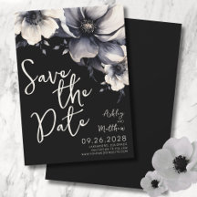 Casamento com Floral Preto