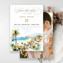 Casamento com Foto de Aquarela em Puerto Vallarta 