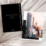 Reserve A Data Casamento com Foto Preto e Branco Chic<br><div class="desc">Cartão de Save the Date de Casamento com Foto Preto e Branco Chic. - Defina o tom da sua celebração com este save the date de casamento preto e branco. Com linhas limpas, fontes modernas e espaço para a foto do casal favorito, é uma escolha atemporal para um evento elegante...</div>