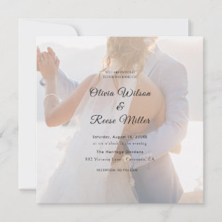 Reserve A Data Casamento com Foto Sobreposta em Preto e Branco Si
