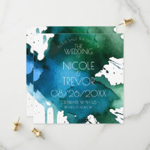 Casamento com Mancha de Aquarela
