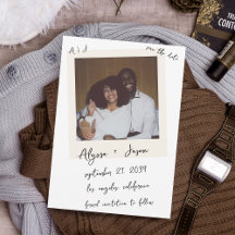 Casamento com Monograma Manuscrito e Foto Instantâ