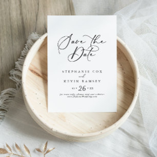 Reserve A Data Casamento com Na moda de Caligrafia em Idyllic