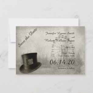 Reserve A Data Casamento com o Chapéu do Carnaval Steampunk Salve