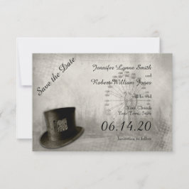 Reserve A Data Casamento com o Chapéu do Carnaval Steampunk Salve