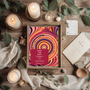 Reserve A Data Casamento com o padrão de abstrato do Groovy 70s