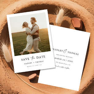 Reserve A Data Casamento com Orçamento de Foto Rústico Minimalist