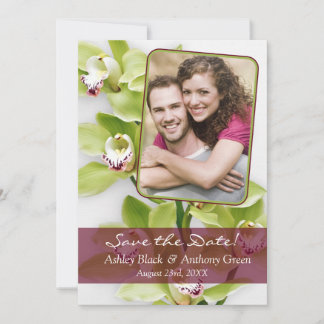 Reserve A Data Casamento com Orquídea Verde de Cymbidium Salva a