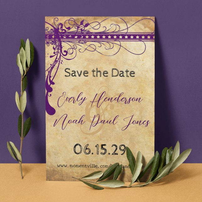 Reserve A Data Casamento com Redemoinhos Elegantes e Funky Preto  (Criador carregado)