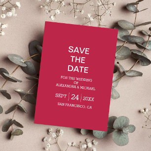 Reserve A Data Casamento com Script Magenta Elegante Viva