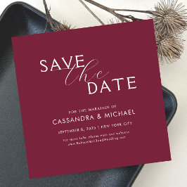 Reserve A Data Casamento com Tipografia Roxa e Branca Simples