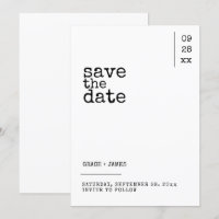 Casamento com Tipografia Simples Minimalista