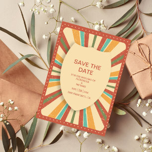 Reserve A Data Casamento com Tons Mogados Pensados do Retro Groov