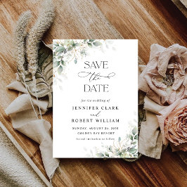 Reserve A Data Casamento com Vegetação Mínima Salvar a Data