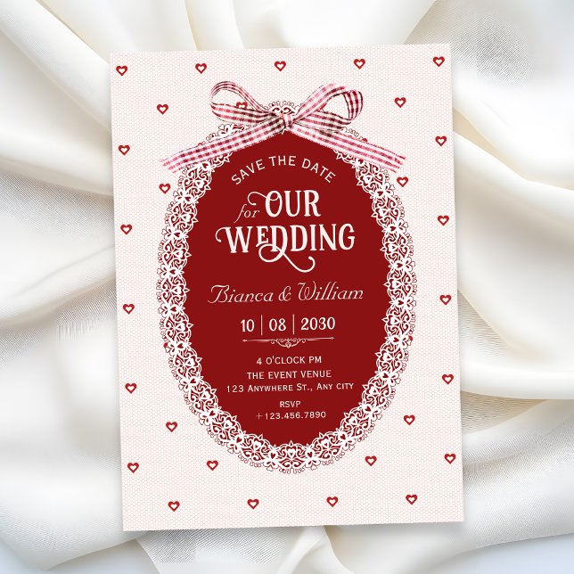 Reserve A Data Casamento coquete (Criador carregado)